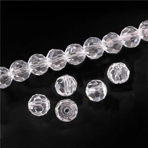 Round Spacer Glass Beads For Jewelry Making DIY Accessories