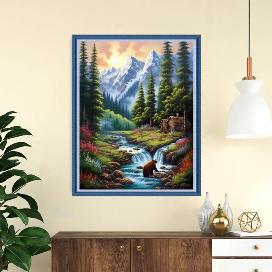 Stamped Cross Stitch  Embroidery Kits 11CT Needlepoint