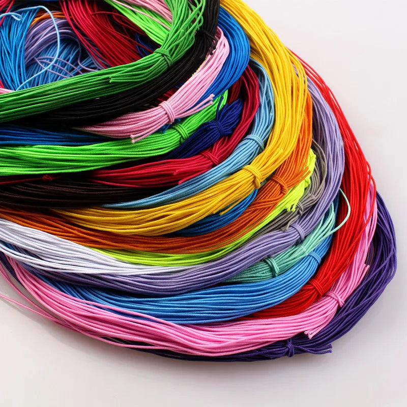 Braided Elastic Cord Beading Threads Stretch String  Crafting Cords