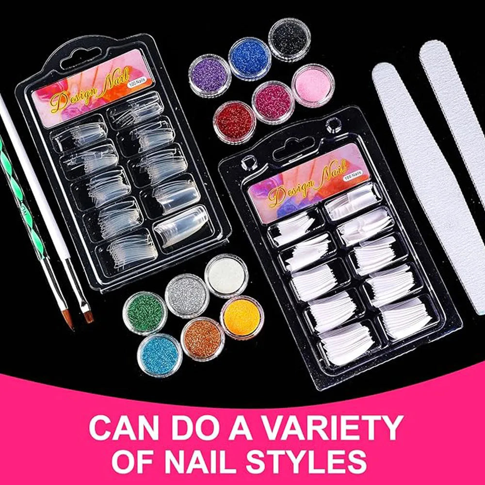 Nail Kit Acrylic Powder With Acrylic Liquid For Gel Nails