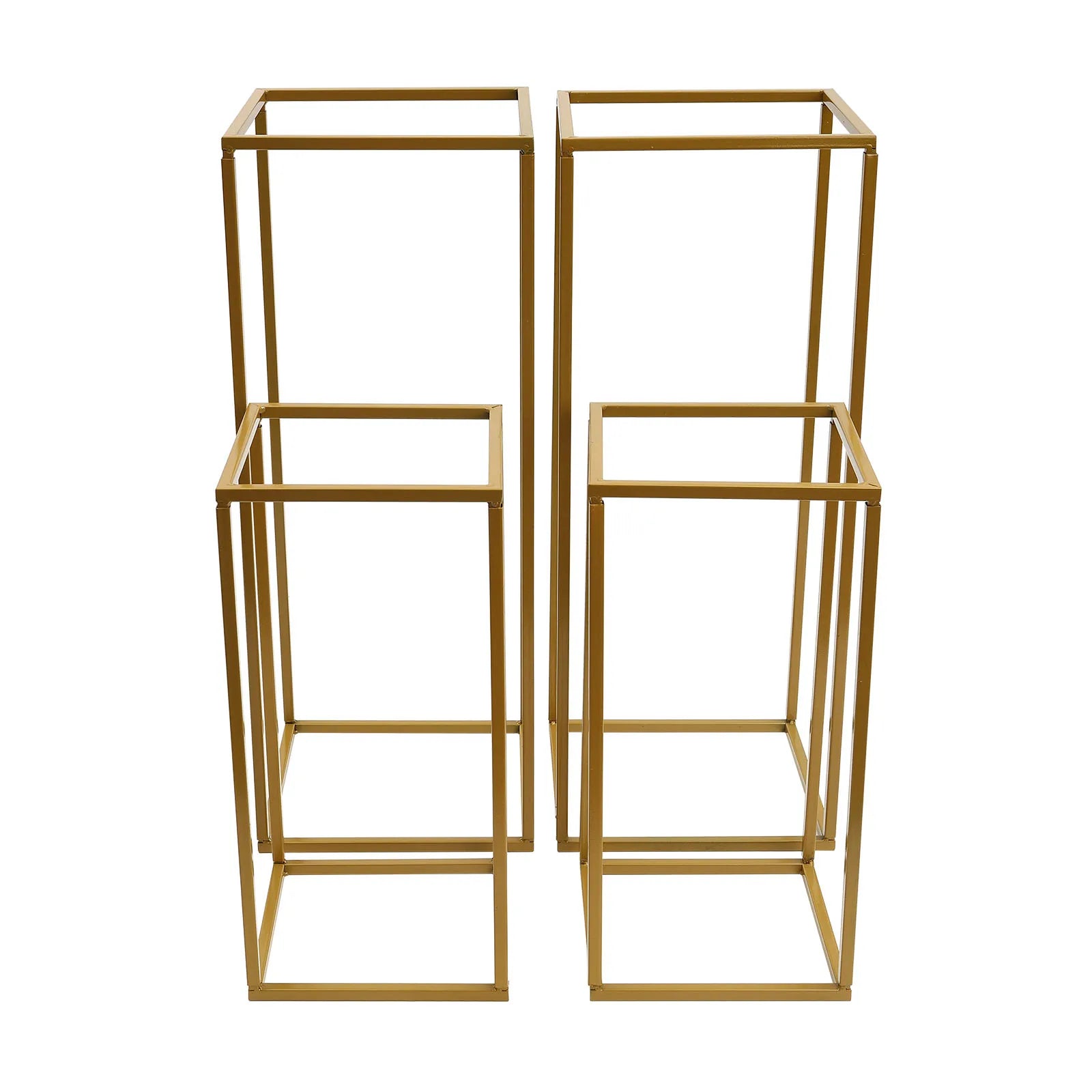 4 Piece Gold 
Flower Stand Set  Tall  DIY Decoration Holder