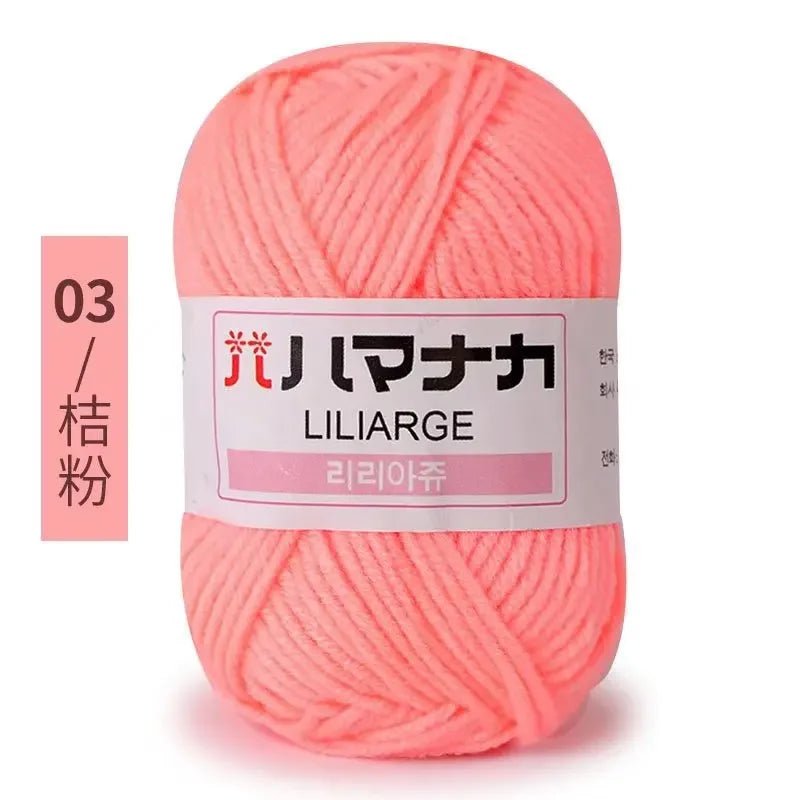 Milk Sweet Soft Cotton Baby Knitting Wool Yarn Thick Yarn