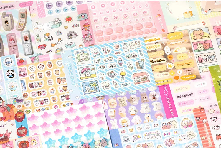 72Pcs/bag Good Mood Maker Cut Film Sticker Book