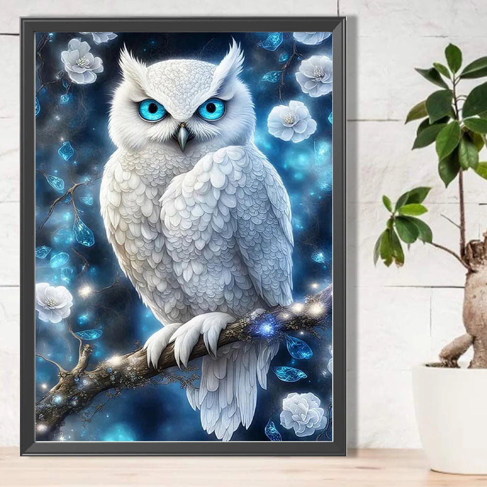 5D DIY Drill Partial AB Diamond Painting Owl Kit