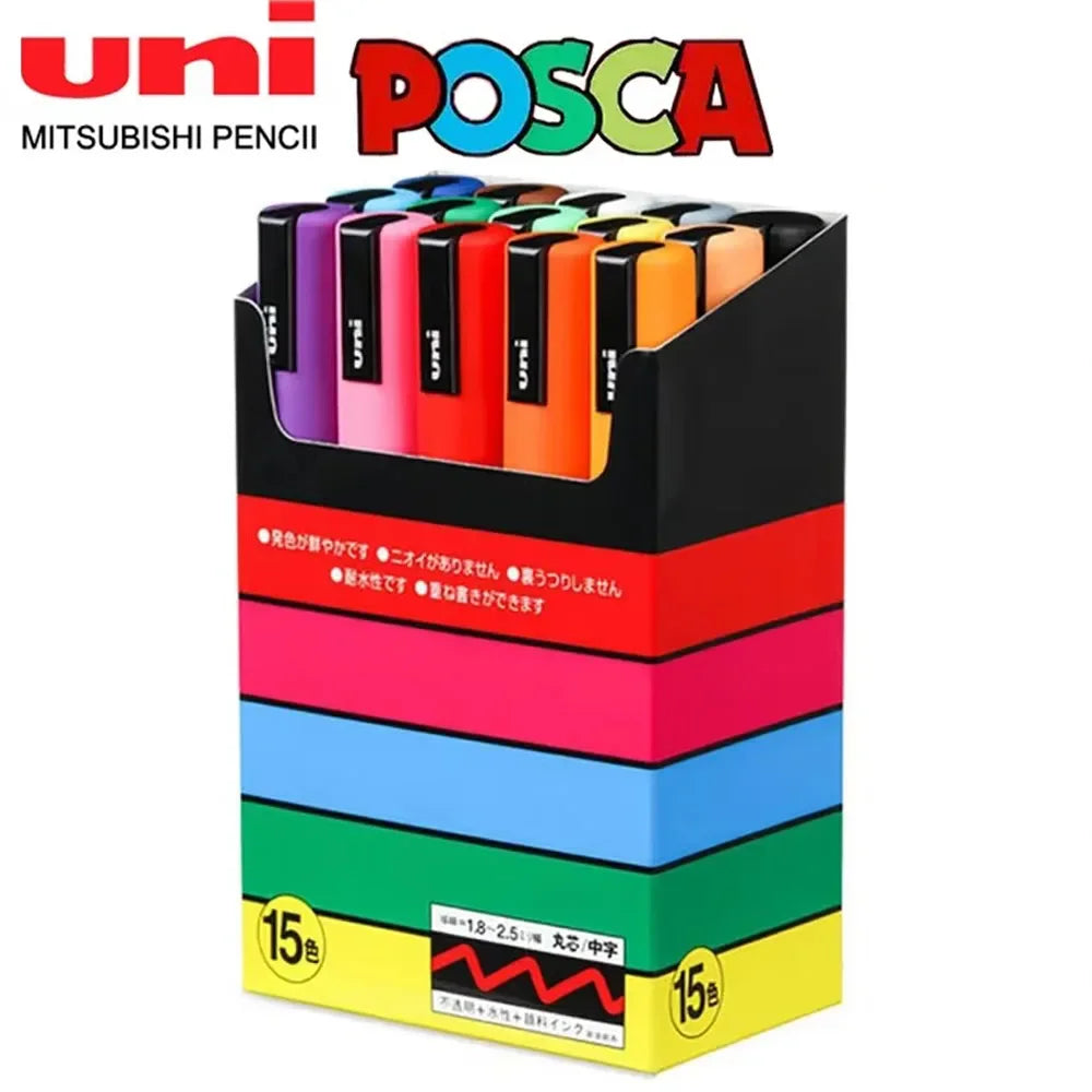 15Colors Marker Pen Set, Acrylic POP Poster, Pen/Graffiti