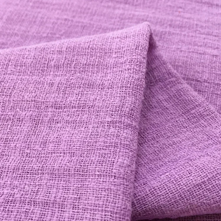 Soft Thin Linen Cotton Fabric Solid Color Organic Material Pure Natural Flax For Sewing