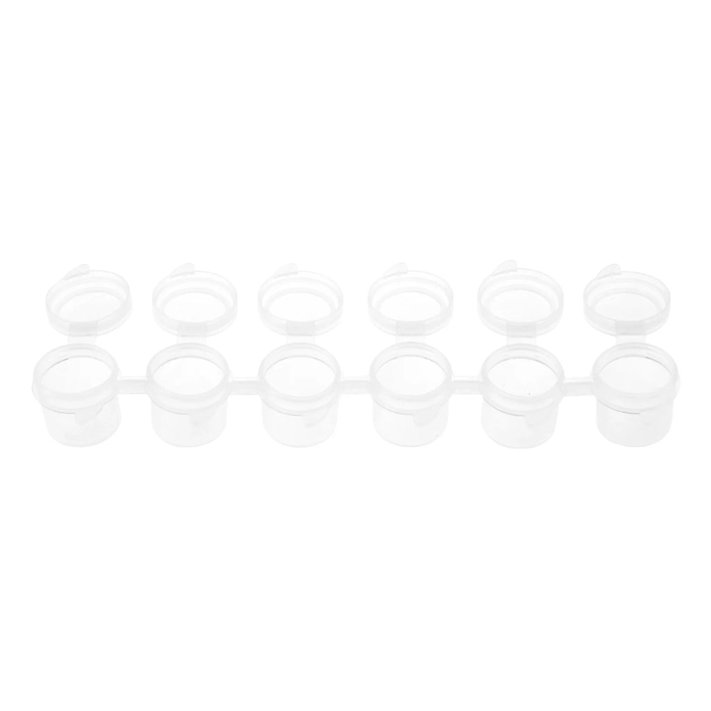 10Strips Empty Paint Pot Empty Acrylic Mini Container