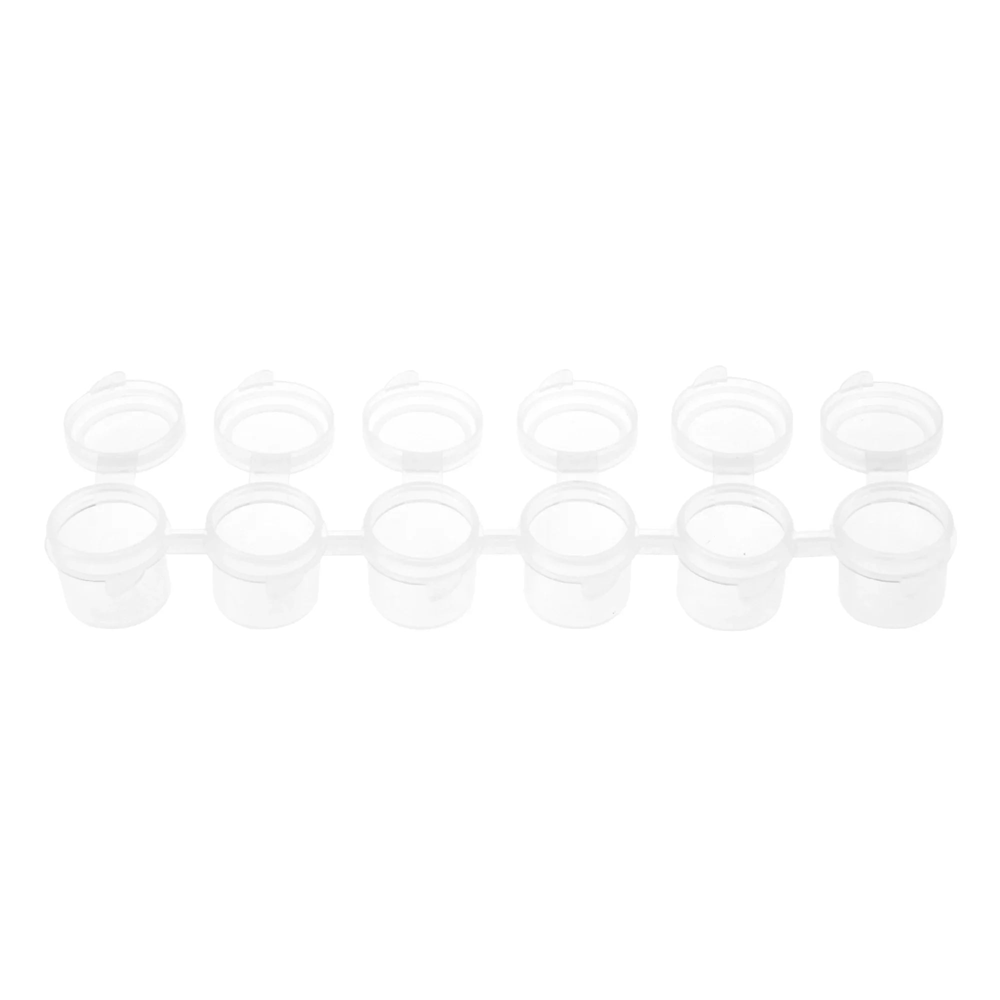 10Strips Empty Paint Pot Empty Acrylic Mini Container
