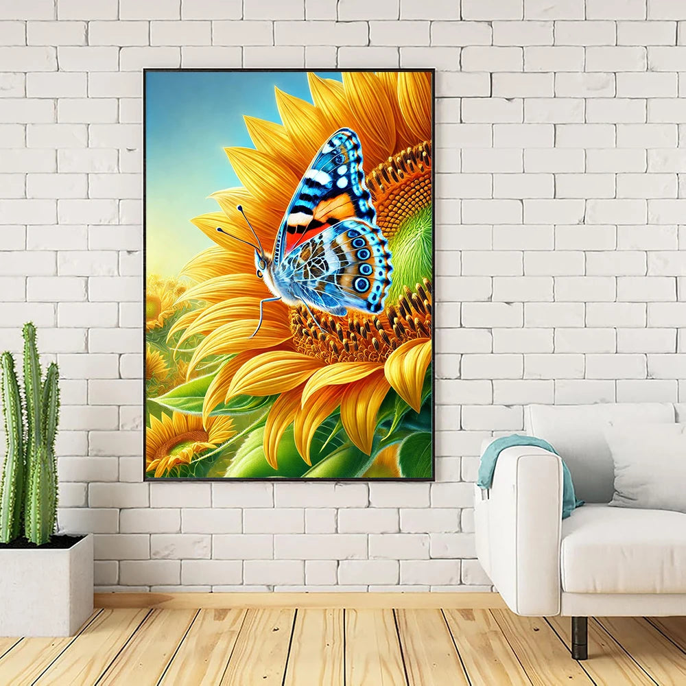 5D Diamond Painting Kit DIY Crafts Cross Stitch Sunflowers  Embroidery