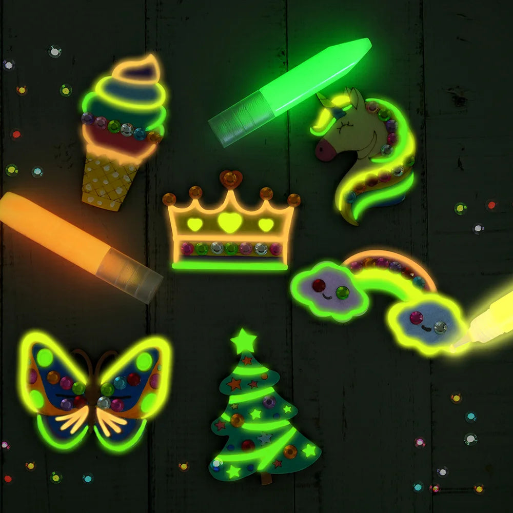 Birthday Giftss Wood Crafts Kit for Kids Glow in The Dark