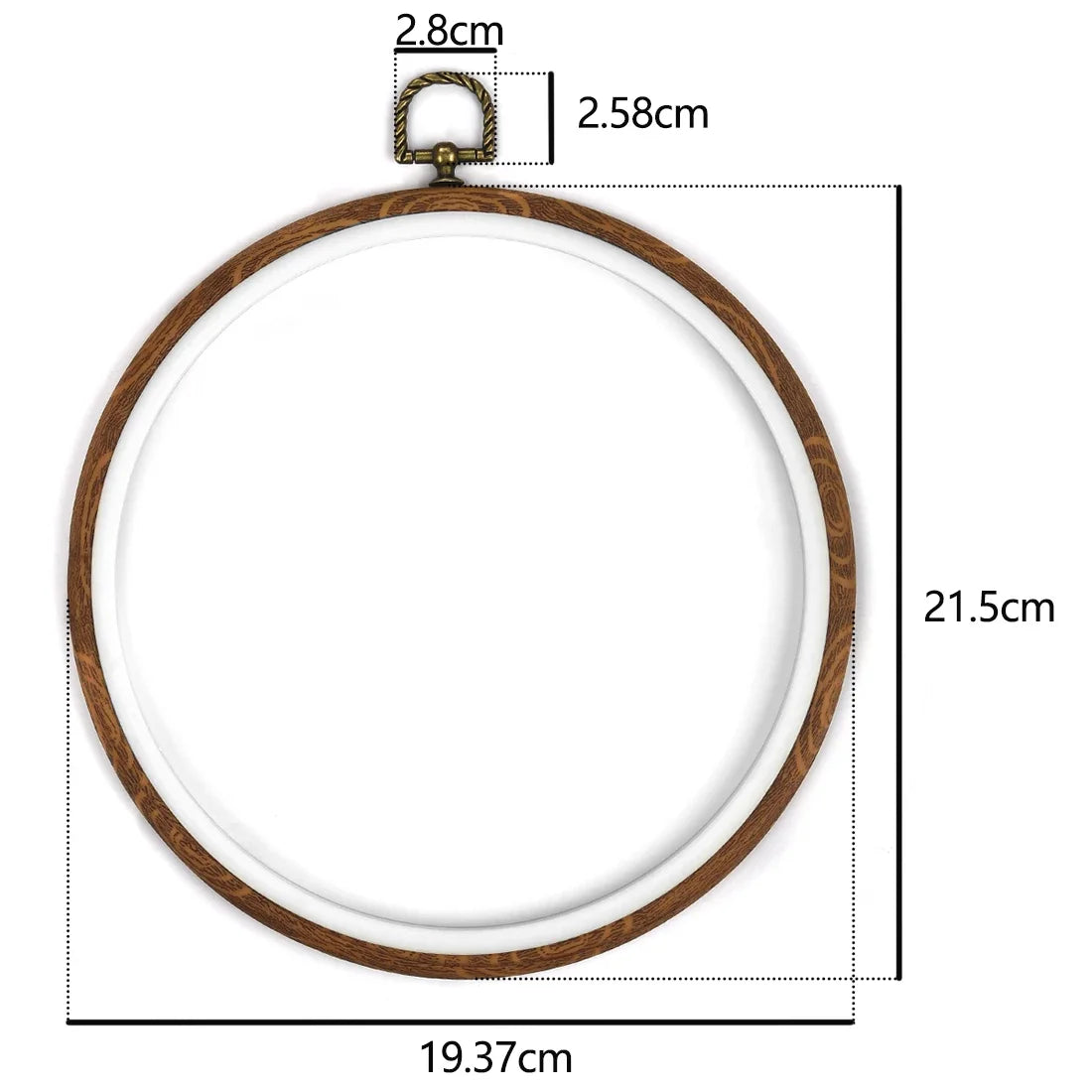 Round Wooden  Embroidery Hoop Rings For DIY Cross Stitch