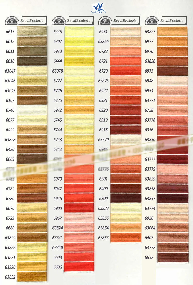 High Quality Cross stitch Floss Embroidery thread ,447 color