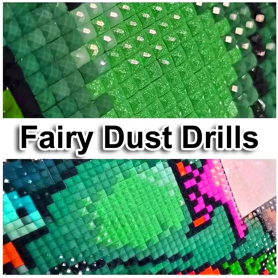 5D 120 Colors AB Fairy Dust Diamond Painting Flowers Mosaic Kits Full Square Round Embroidery DIY Gift Home Decoration