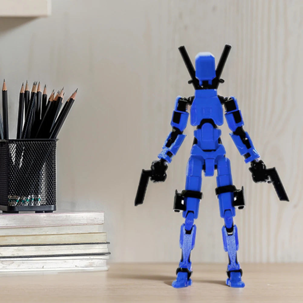 3D Printed Action Figure Multi-Jointed Action Figures Assembly