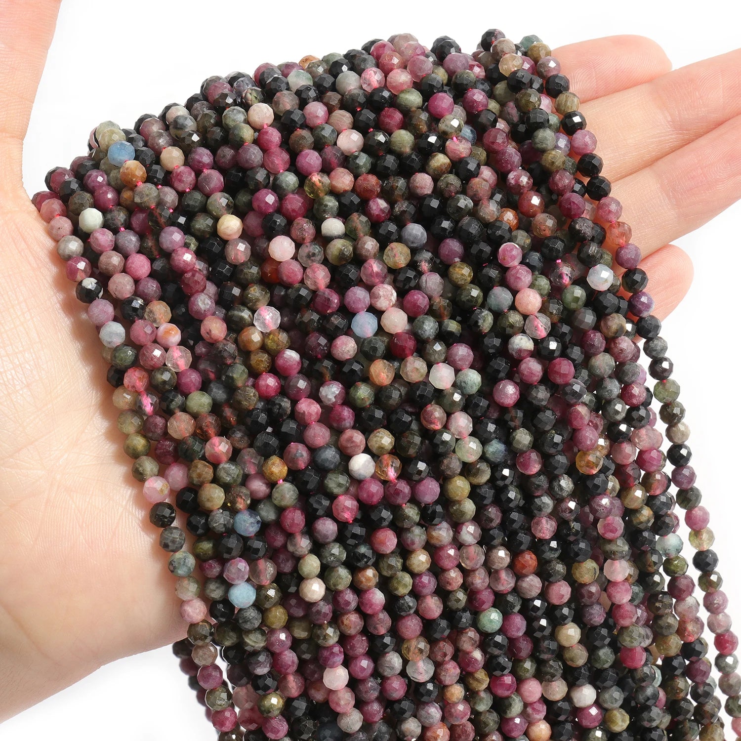 Faceted Natural Stone Beads Faceted Amazonite Aquamarine Opal Labradorite Loose Spacer Bead