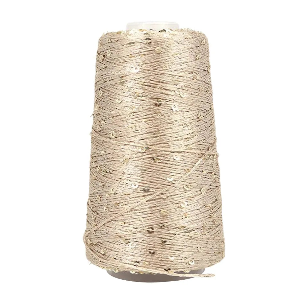 100g/Roll Multicolor Fine Gold Silver Yarn Dia.0.8mm Crochet Accessories Shiny Yarn Hand-woven Supplies DIY