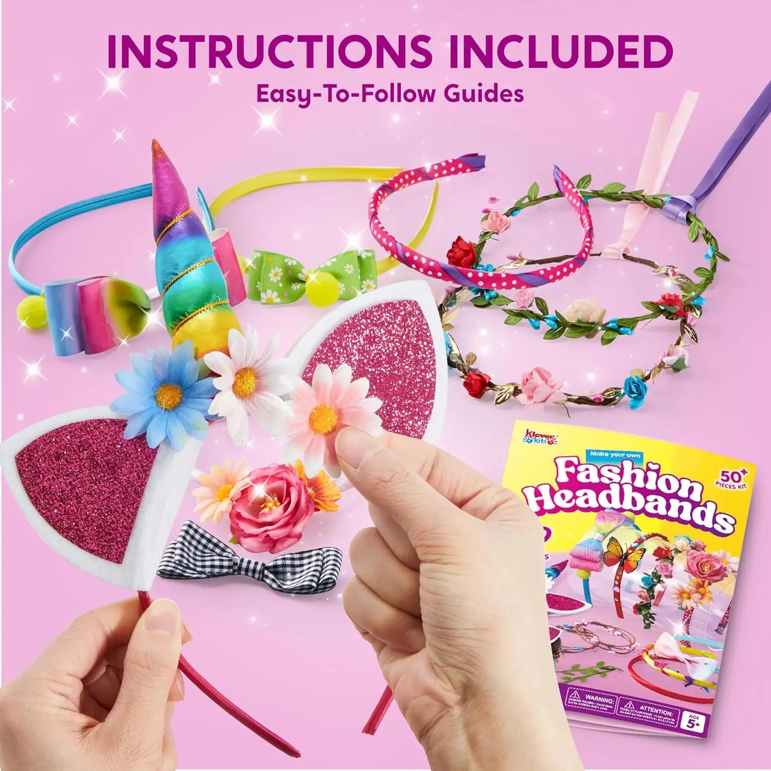 Headband Making Kit for Girls Kids Headbands DIY
