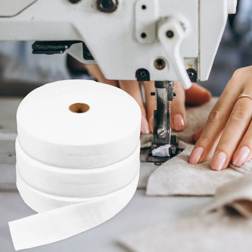 3 Rolls Jelly Roll Batting Strip 2 1/4 Inch Cotton Blend Batting on a Roll, Flexible