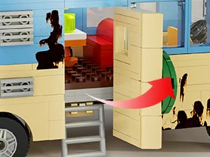 Christmas Vacation RV Building Block Set - Movie Replica Cousin Eddie Car | Nostalgic Collection & Family DIY | Christmas Gift