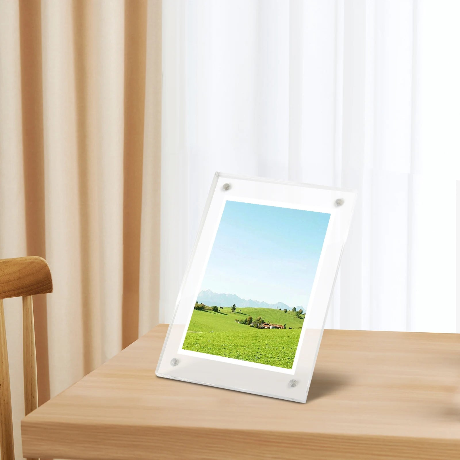Photo Frame Transparent Acrylic Photo Frame Magnetic Poster Display