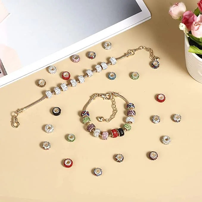 20 Pcs Serpentine Design Pendant Bracelets with Metal Toothed Alligator