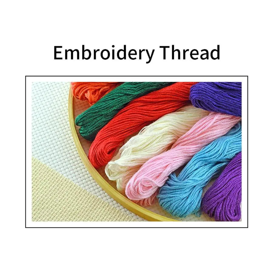 Stamped Cross Stitch Kits Embroidery kit for Beginners Adults