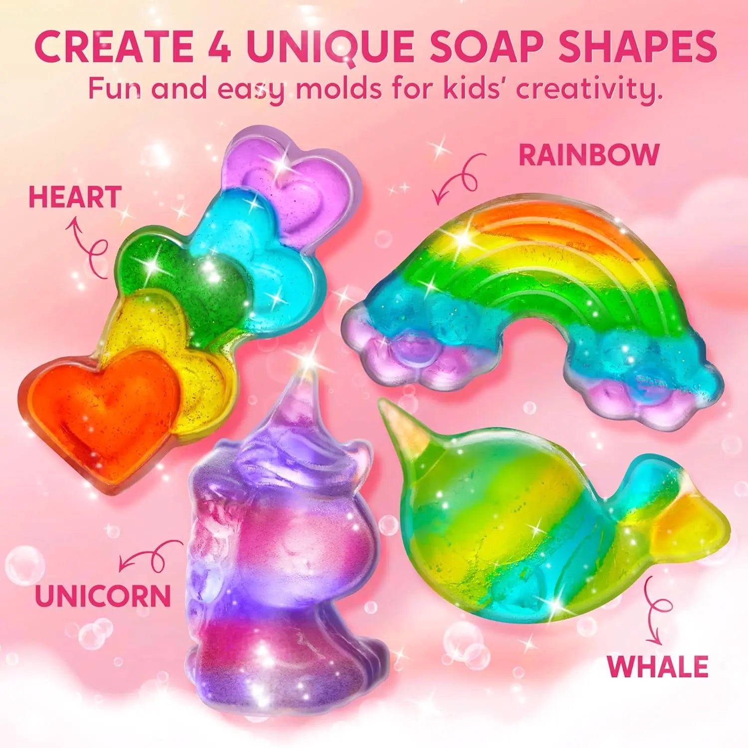 Unicorn Soap Making Kit Girl Crafts DIY Project for Kids Birthday Chirstmas Gift