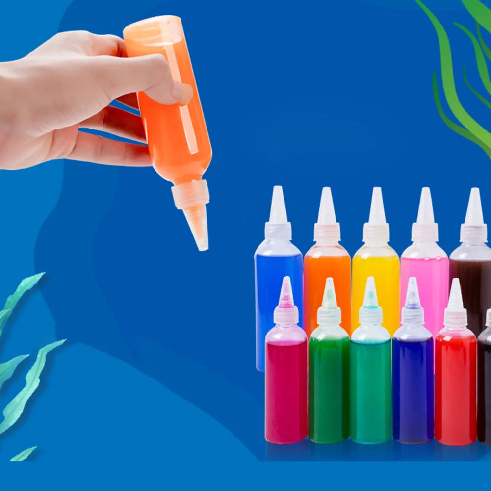 DIY Magic Water Kids Handmade Craft Painting Stickers Fairy Gel Ocean MoldEducation