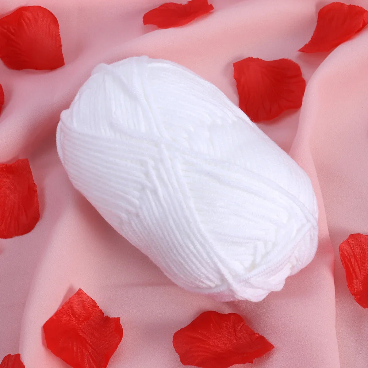 50g Milk  Crochet Knitting Wool Yarn Warm