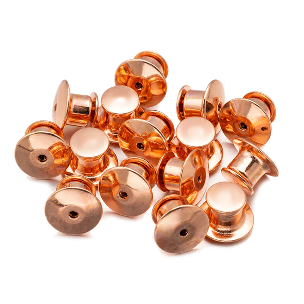 10/30/50 Pieces Locking Pin Backs Metal Pin Backs Locking Pin Keepers