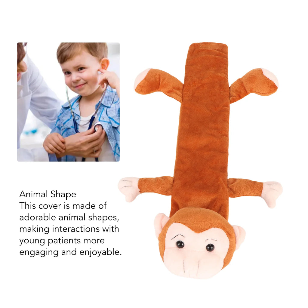 Stethoscope Covers Cute Animal Shape Plush Stethoscope Cover Sleeves Stethoscope Accessories for Nurses Doctors Monkey