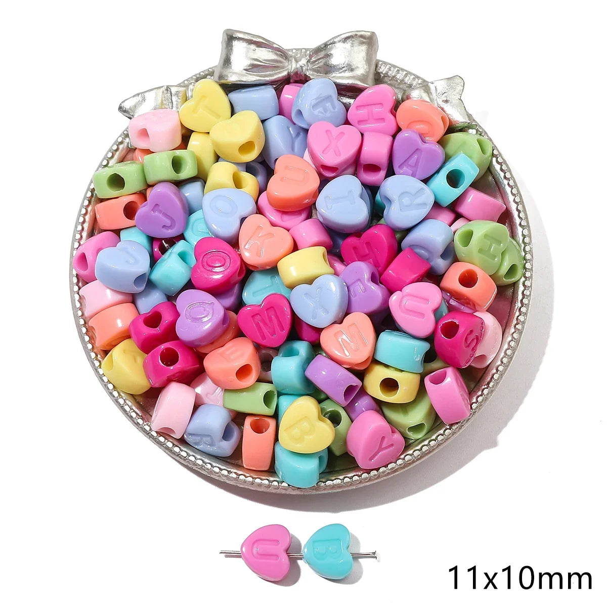 About 20-200Pcs acrylic solid colored beads, butterflies, pentagonal stars, love beads