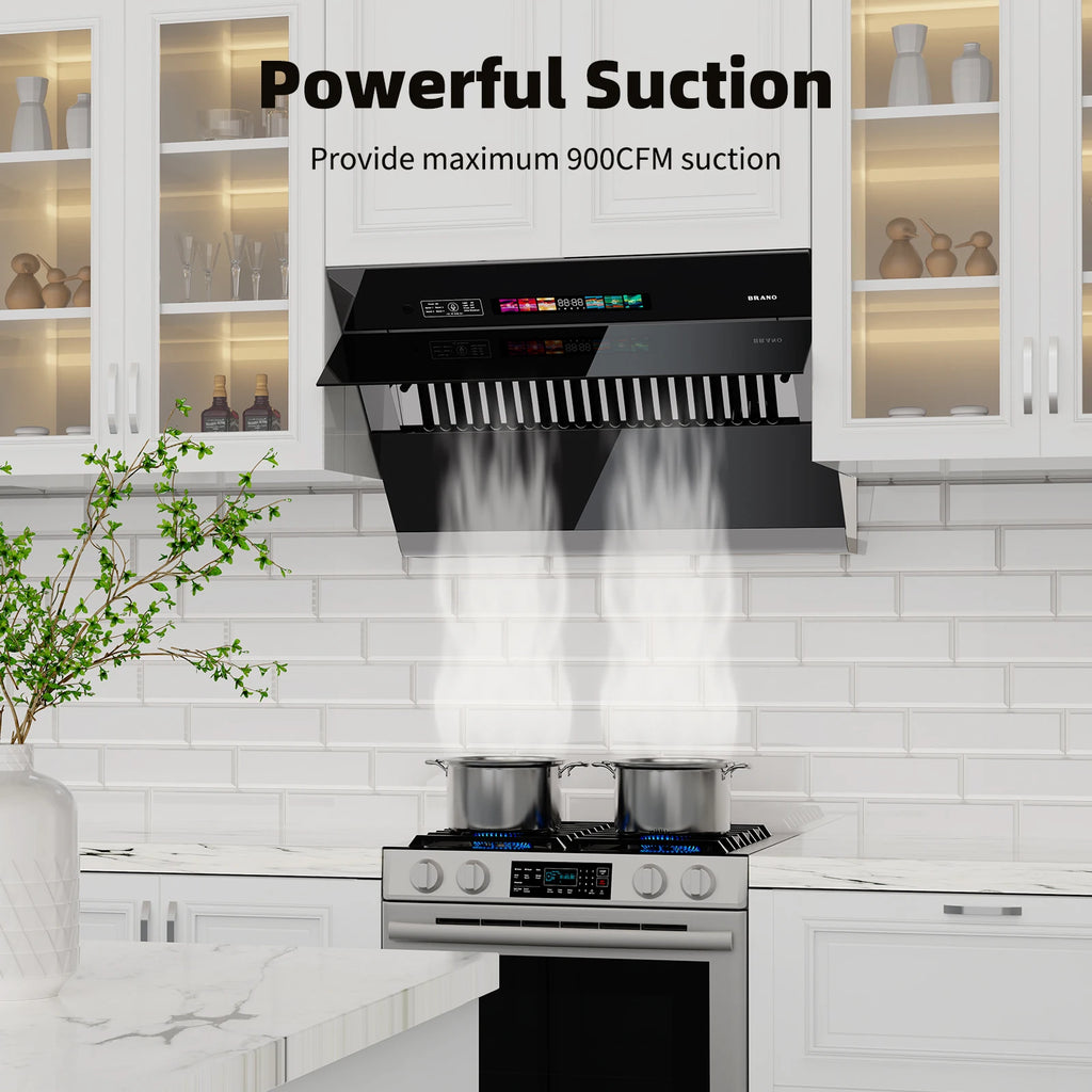 Range Hood 30/36 inch,  Side-Draft Design for Under Cabinet Modern