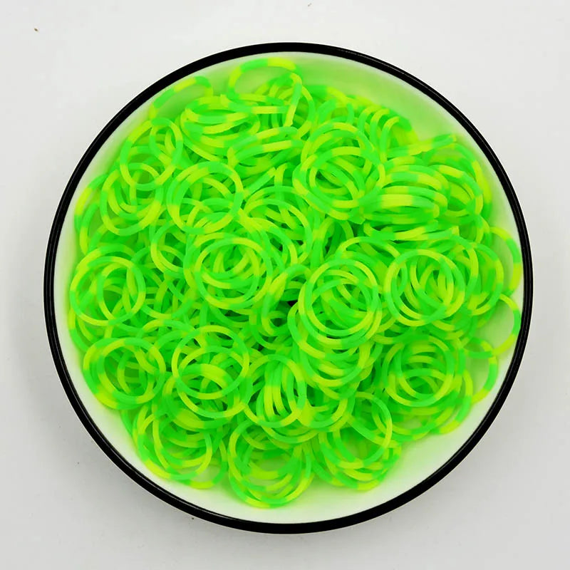 New Loom Rubber Bands Bracelet for Kids or Hair Rainbow Rubber Loom Bands