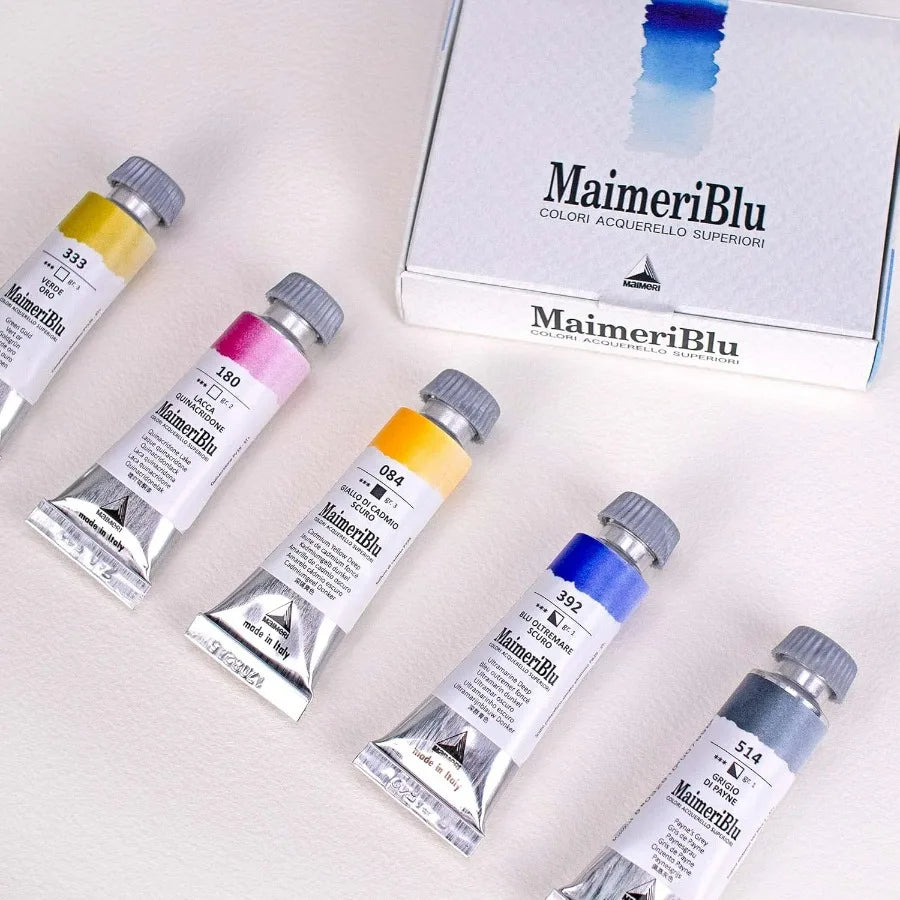 Single Pigment Watercolor Paint Set 5Piece Professional Watercolor