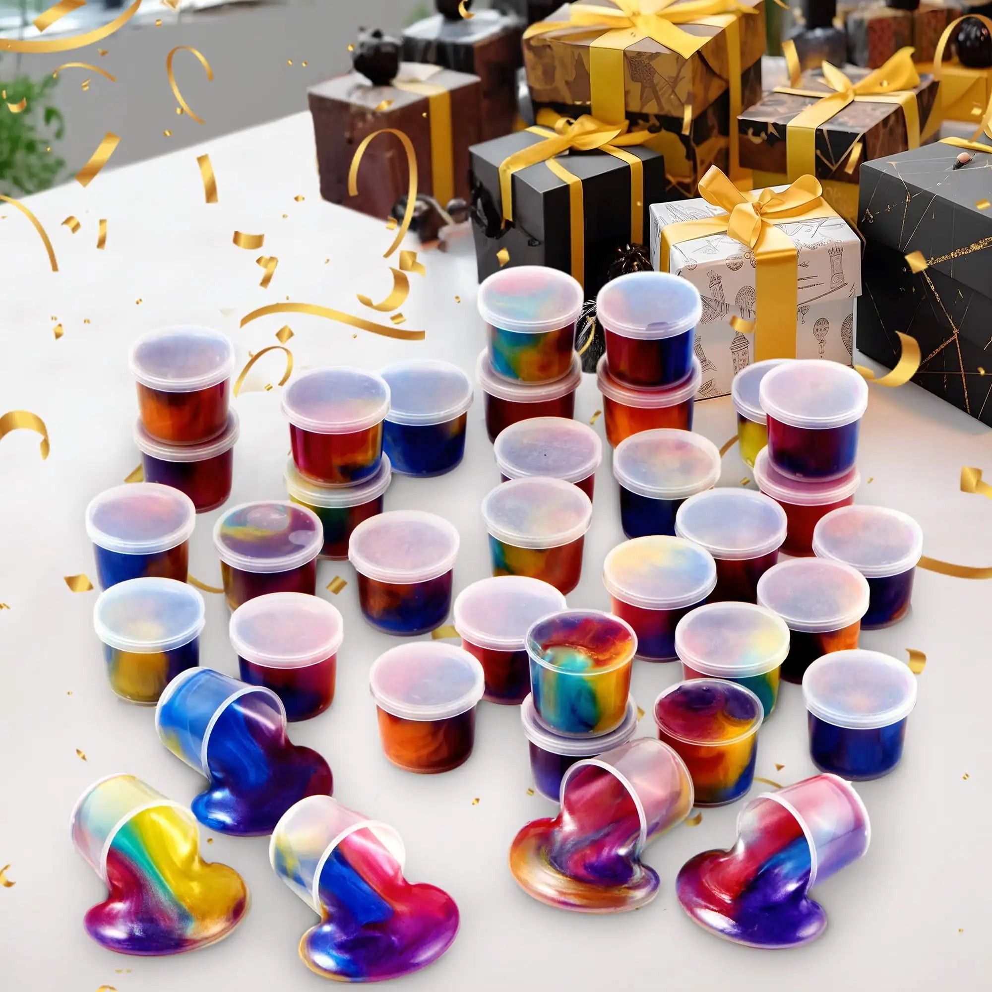 36 Pcs Galaxy Slime Cup Party Favors