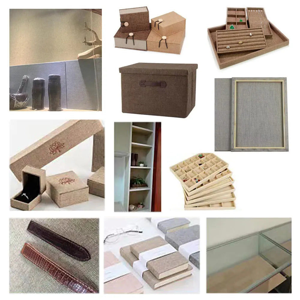 Self Adhesive Linen Fabric
