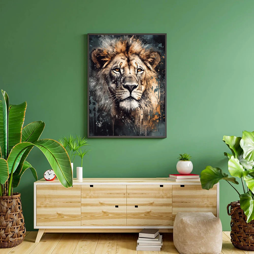 5D DIY Diamond Painting Animal Tiger Diamond Embroidery Painting Kits