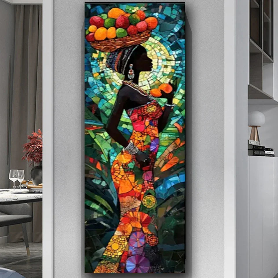 Colorful African Headscarf for Women DIY Diamond Painting Art New 2026.