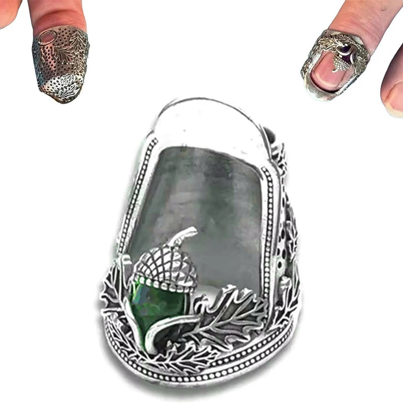 Open Nail Acor Thimbles For Hand Sewing Quilting Finger Protector