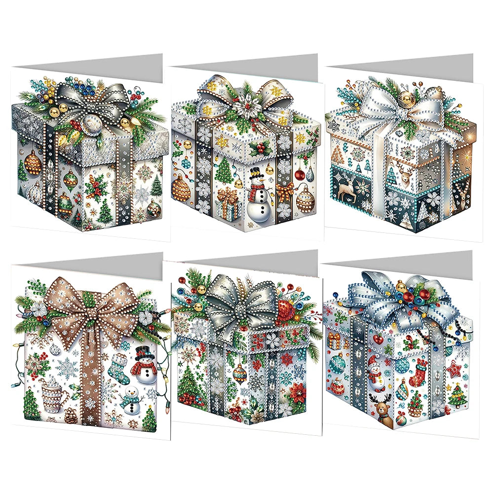 DIY Christmas Greeting Cards 12pc Diamond Painting Kits