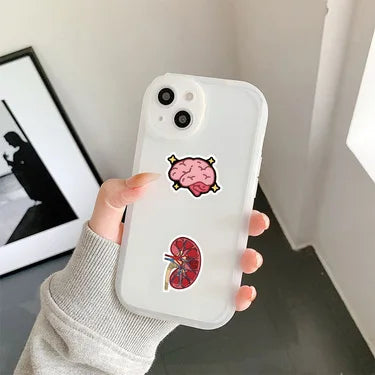 100PCS Waterproof Anatomy Stickers, Human Body Organ Decals for Medical Students,
