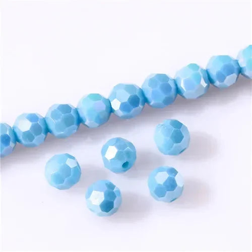 Round Spacer Glass Beads For Jewelry Making DIY Accessories