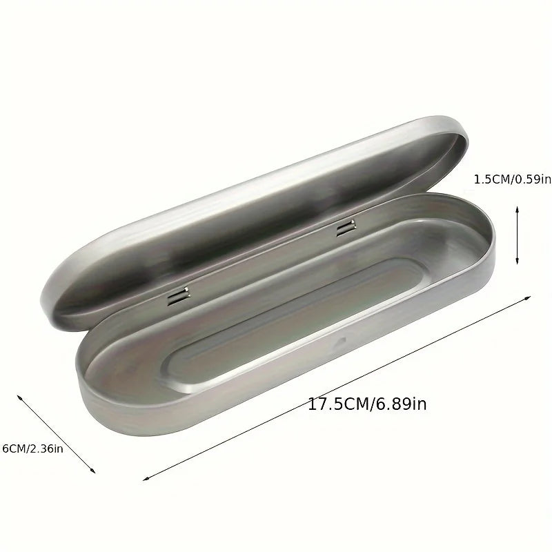 12pcs/box Metal Mechanical Pencil With Pen Box Lead Eraser Pencil Sharpener