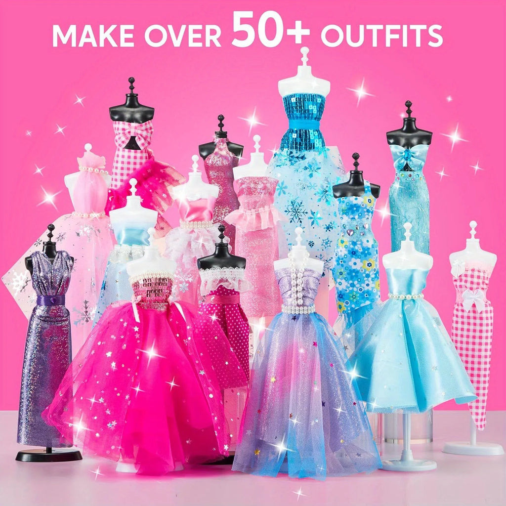 400+PCS Crafts for Kids Art and  DIY Sewing Kits, Birthday Gift