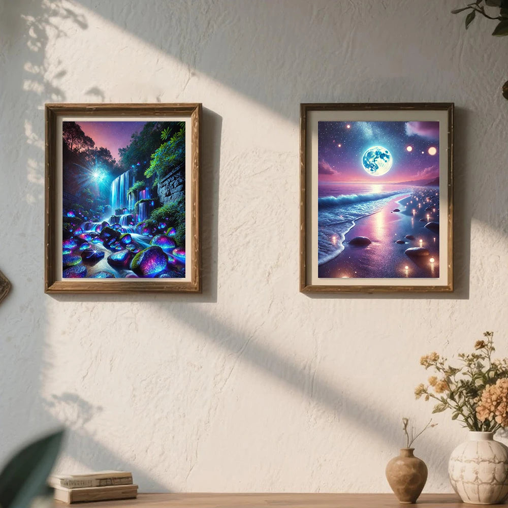 6 Kinds Of Patterns Scenery Diamond Painting Art Kits
