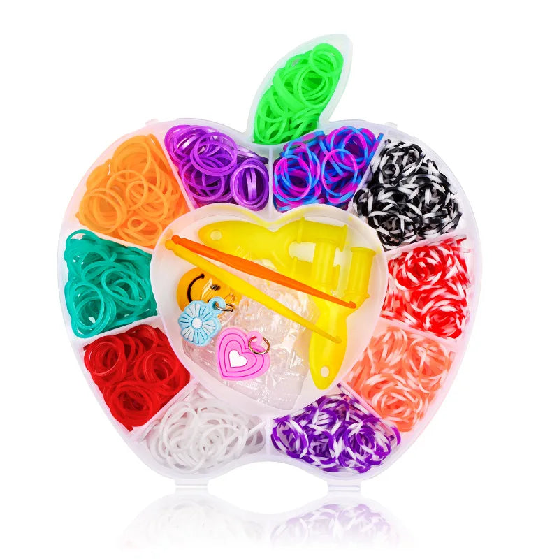 DIY Luminous Rubber Bands Set  DIY Hand Woven Bracelet Loom