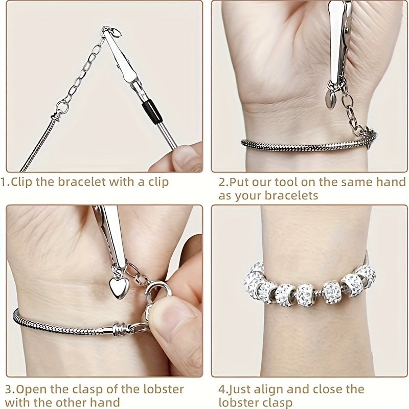 20 Pcs Serpentine Design Pendant Bracelets with Metal Toothed Alligator